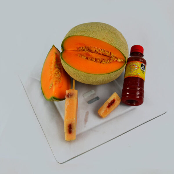 Paleta de Melón rellena de chamoy